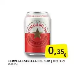 Supermercados MAS Estrella del sur - cerveza oferta