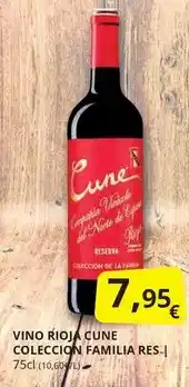 Supermercados MAS Cune - vino rioja oferta