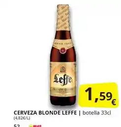 Supermercados MAS Leffe - cerveza blonde oferta