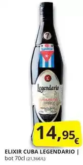 Supermercados MAS Legendario - elixir cuba oferta
