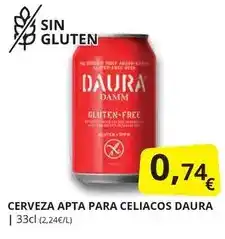 Supermercados MAS Daura - cerveza oferta
