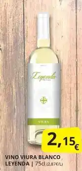 Supermercados MAS Leyenda - vino viura blanco oferta