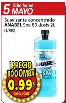 SPAR Anabel - suavizante concentrado spa 80 dosis oferta