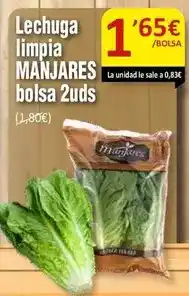 SPAR Manjares - lechuga limpia oferta