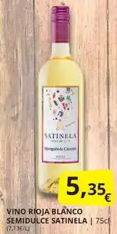 Supermercados MAS Blanco - vino rioja semidulce oferta