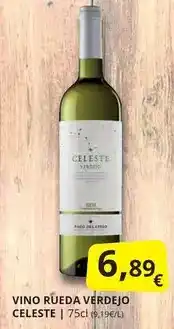 Supermercados MAS Celeste - vino rueda verdejo oferta