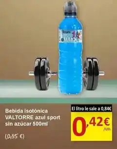 SPAR Bebida isotónica azul sport sin azucar oferta