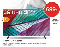 Milar Lg - 4k uhd 75 75ur78006lk oferta
