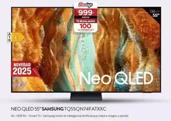 Milar Samsung - qled 55 tq55qn74fatxxc oferta