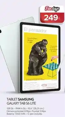 Milar Samsung - galaxy tab s6 lite oferta