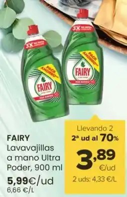Autoservicios Familia Fairy - lavavajillas a mano ultra poder oferta