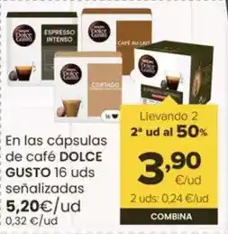 Autoservicios Familia Nescafé - en las cápsulas de café dolce gusto 16 uds senalizadas oferta