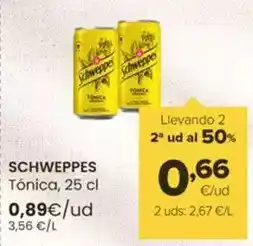 Autoservicios Familia Schweppes - tonica oferta