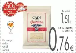 Valvi Supermercats Cadí - formatge ratllat oferta