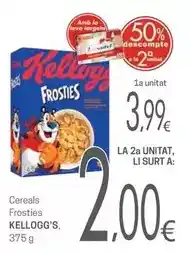Valvi Supermercats Kellogg's - cereals frosties oferta