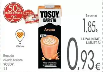 Valvi Supermercats Yosoy - beguda vivada barista oferta