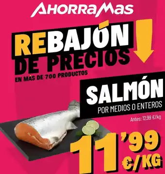 AhorraMas Salmón dpor medios o enteros oferta