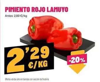 AhorraMas Pimiento rojo lamuyo oferta