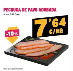 AhorraMas Pechuga de pavo adobada oferta