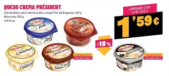 AhorraMas Président - queso crema oferta