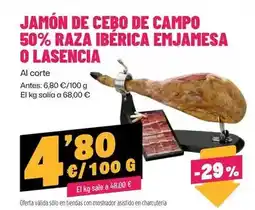 AhorraMas Emjamesa - jamón de cebo de campo 50% raza ibérica o lasencia oferta