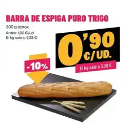 AhorraMas Barra de espiga puro trigo oferta