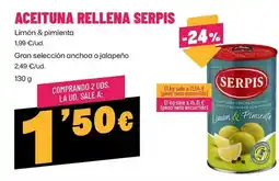 AhorraMas Serpis - aceituna rellena oferta