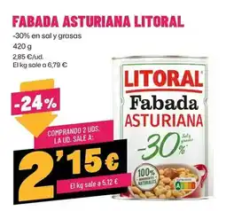 AhorraMas Litoral - fabada asturiana oferta