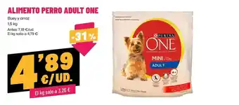 AhorraMas One - alimento perro adult oferta