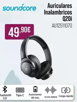 MR Micro Soundcore - auriculares inalambricos q20i oferta