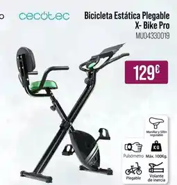 MR Micro Cecotec - bicicleta estática plegable x-bike pro oferta