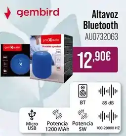 MR Micro Gembird - altavoz bluetooth oferta