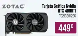 MR Micro Zotac - tarjeta gráfica nvidia rtx 4060ti oferta