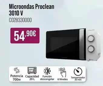 MR Micro Cecotec - microondas proclean 3010 v oferta