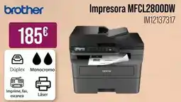 MR Micro Brother - impresora mfcl2800dw oferta