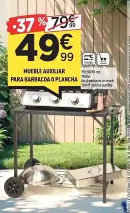 Centrakor Mueble auxiliar para barbacoa o plancha oferta