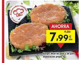 FROIZ Burger Meat de pollo y de pavo elaboración propia oferta