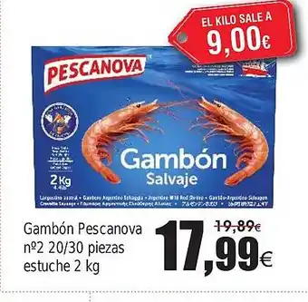 FROIZ PESCANOVA Gambón oferta