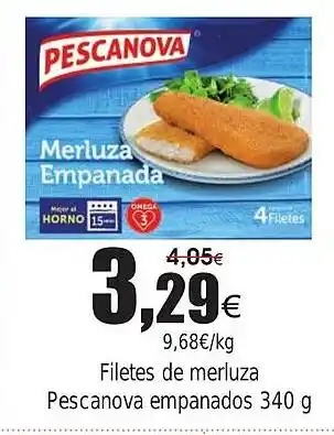 FROIZ Filetes de merluza Pescanova empanados oferta