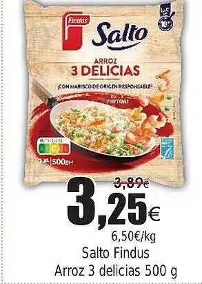 FROIZ Salto Findus Arroz 3 delicias oferta