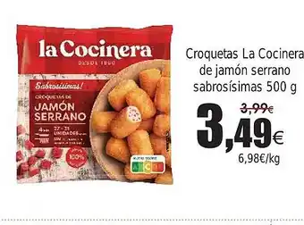 FROIZ Croquetas La Cocinera de jamón serrano sabrosísimas oferta