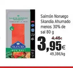 FROIZ Salmón Noruego Skandia Ahumado menos 30% de sal oferta