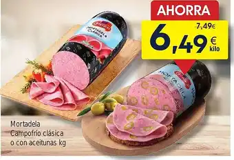 FROIZ Mortadela Campofrío clásica o con aceitunas oferta