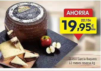 FROIZ Queso García Baquero 12 meses reserva oferta