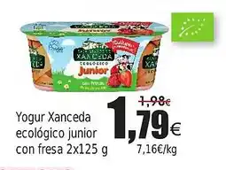 FROIZ Yogur Xanceda ecológico junior con fresa oferta