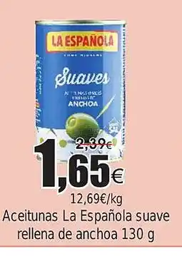 FROIZ Aceitunas La Española suave rellena de anchoa oferta