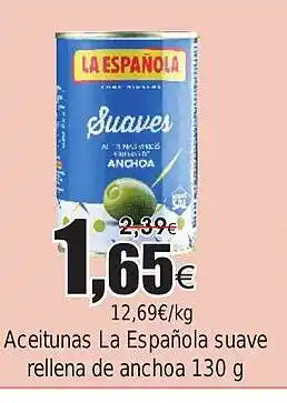 FROIZ Aceitunas La Española suave rellena de anchoa oferta