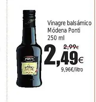 FROIZ PONTI Vinagre balsámico Módena oferta