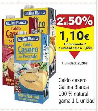 FROIZ Caldo casero Gallina Blanca 100 % natural oferta