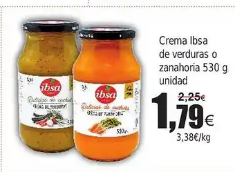 FROIZ Crema Ibsa de verduras o zanahoria oferta